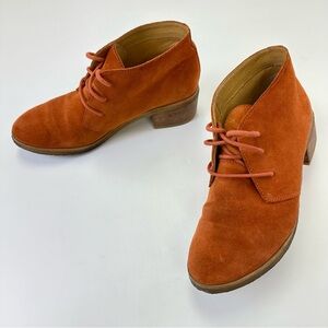 Clarks Originals Ginger suede desert boots Womens Size 8M crepe sole lace up